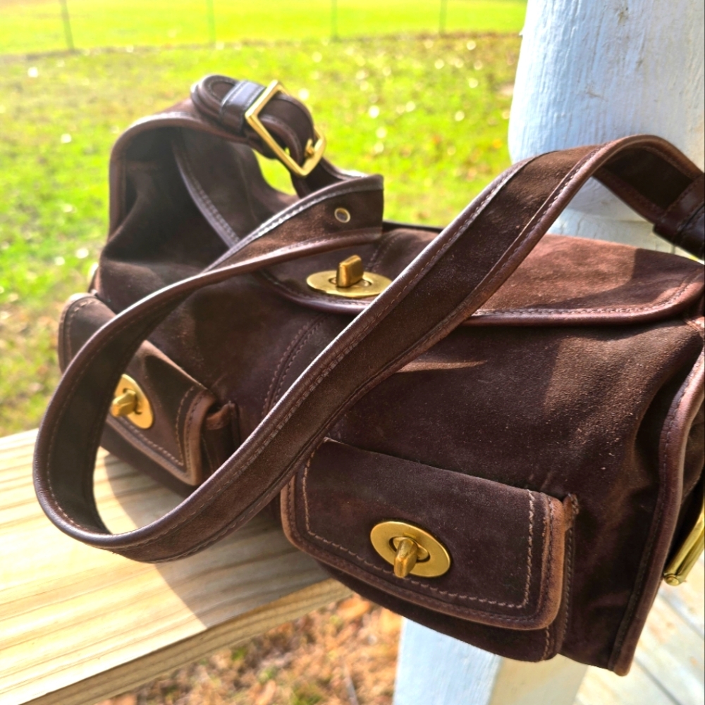 Coach Bleeker Legacy Rare Suede bag